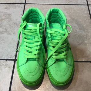 Lime Green High Top Vans